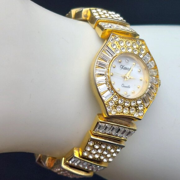 Xanadu Gold-Tone Womens Quartz Watch With Rhinestones & Crystal Accents - Picture 3 of 8
